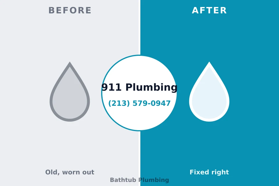 Before and after: plumbing repair Lithopolis, OH
